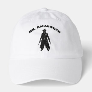 Sinister Pumpkin Sheriff Cowboy Jack-o'-Lantern Gr Hat