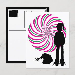 sinister santa postcard