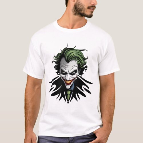 Sinister Smile Menacing Joker T_Shirt