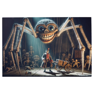 Sinister Spider Marionette Metal Print