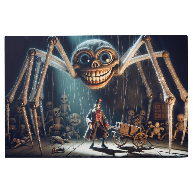 Sinister Spider Marionette Metal Print (Front)