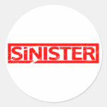 Sinister Stamp Classic Round Sticker