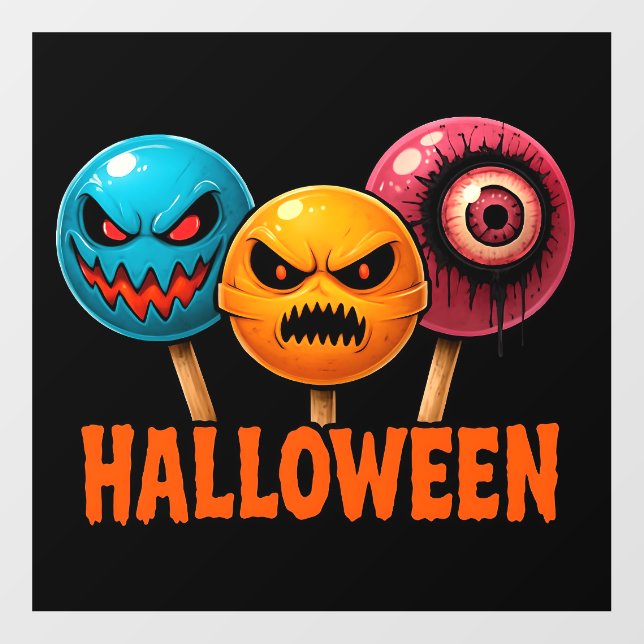 Sinister Sweets Halloween Wall Decal (Front)
