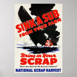 Sink A Sub From Your Farm Poster
