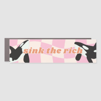 Sink the Rich Orca Killer Whale Magnet Bumper