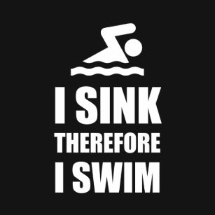 Image result for i sink therefore i swam
