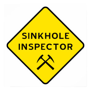 Sinkhole Inspector Poster