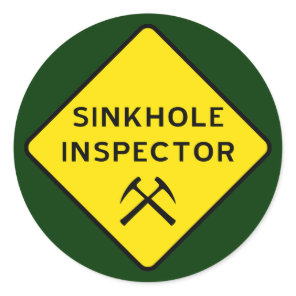 Sinkhole Inspector Sticker