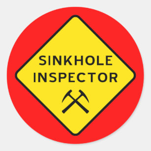 Sinkhole Inspector Sticker