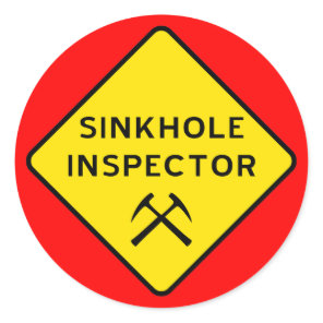 Sinkhole Inspector Sticker