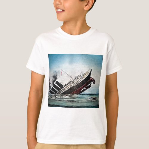 Sinking of the Titanic Magic Lantern Slide T_Shirt