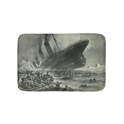 Sinking RMS Titanic Bath Mat