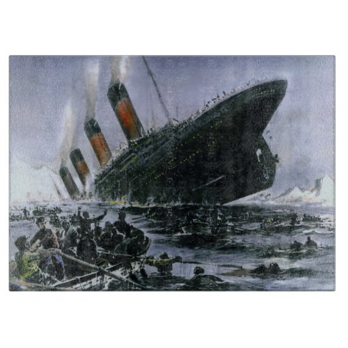 Sinking RMS Titanic Cutting Board