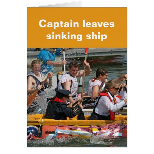 Sinking ship card (Front)