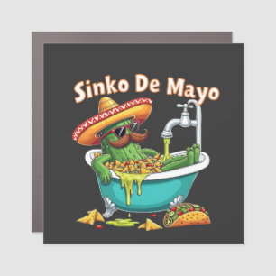 Sinko de Mayo"Funny Cinco de Mayo Cactus  Car Magnet