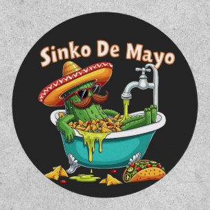 Sinko de Mayo"Funny Cinco de Mayo Cactus  Patch