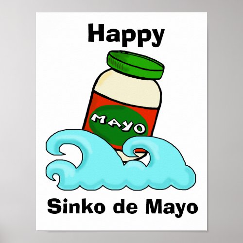 Sinko de Mayo Funny  Cinco de Mayo Poster