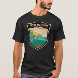 Sinks Canyon State Park Wyoming Vintage  T-Shirt