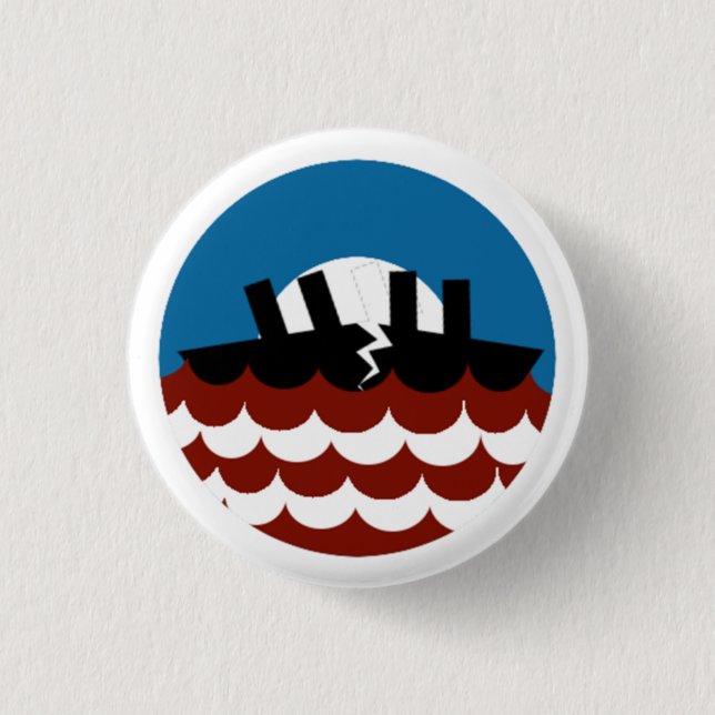 SinkShip Small Button (Front)