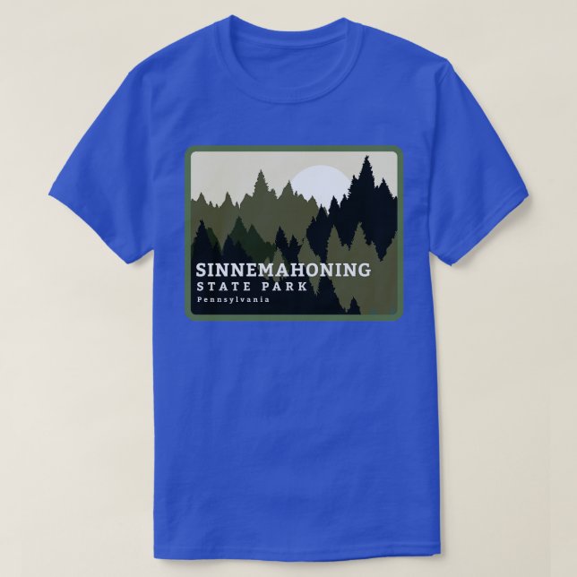 Sinnemahoning State Park Pennsylvania Forest Sunri T-Shirt (Design Front)