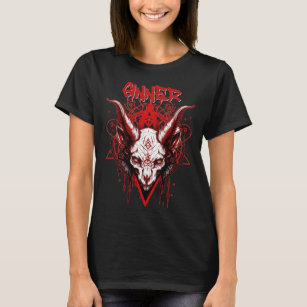 Red Baphomet Evil Skull Custom Name All Over Print AOP Baseball Jersey For  Men And Women