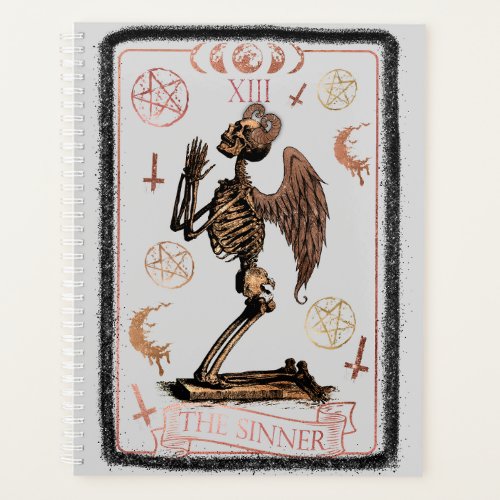 Sinner Tarot Card Cover Planner