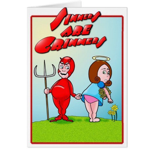 Sinners are Grinners Cards (Front)
