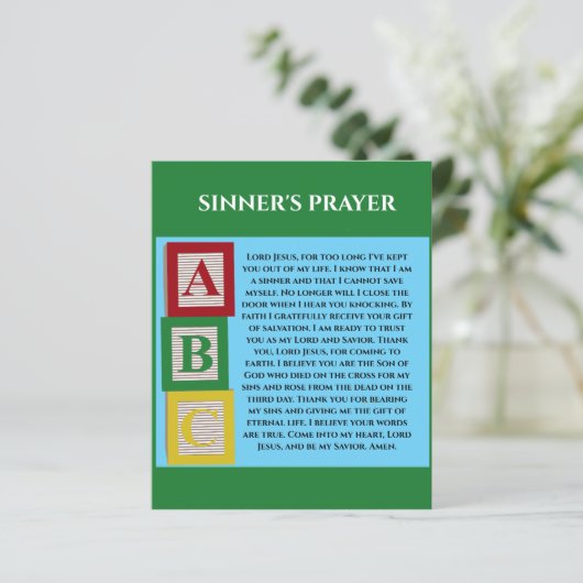 SINNERS PRAYER (Standing Front)