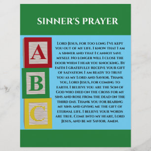 SINNERS PRAYER FLYER