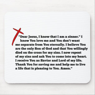 Sinners Prayer Mouse Pad