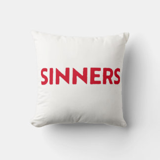 Sinners Throw Pillow