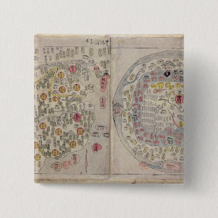 Sino Korean world map Button