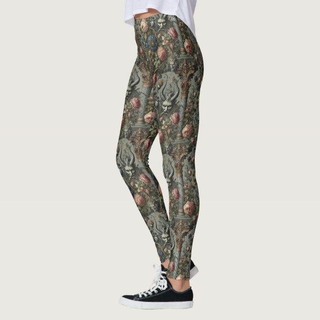 Sins of the Affluent – Gothic Victorian  Leggings (Left)