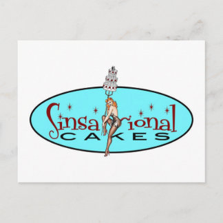 Sinsational Cakes - Postcard