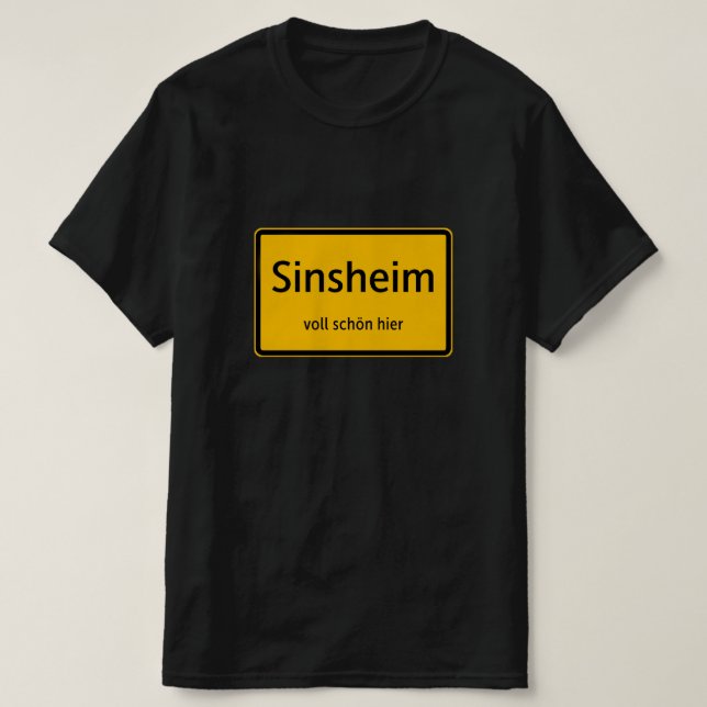 Sinsheim men t-shirt shirt shirt (Design Front)