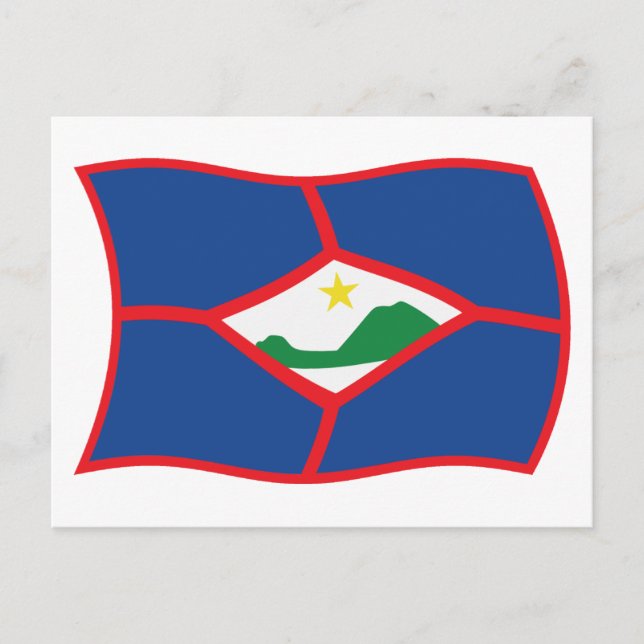 Sint Eustatius Flag Postcard (Front)