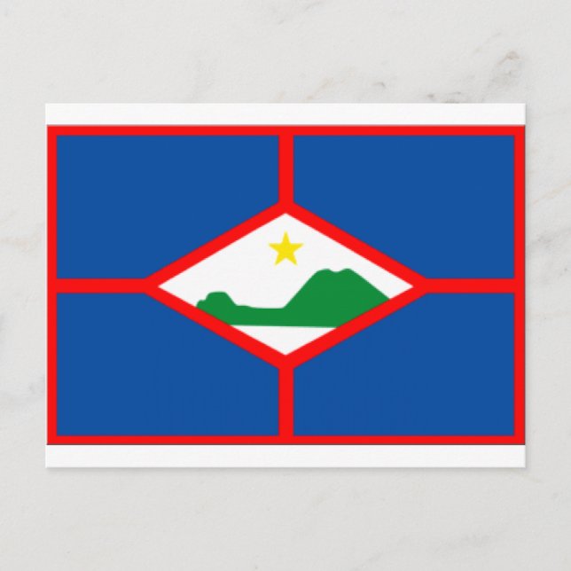 Sint Eustatius Flag Postcard (Front)