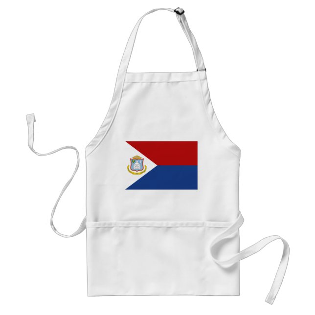 Sint Maarten Flag Adult Apron (Front)