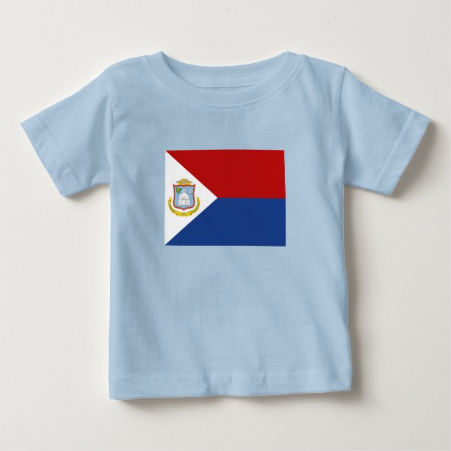 Sint Maarten Flag Baby T-Shirt (Front)