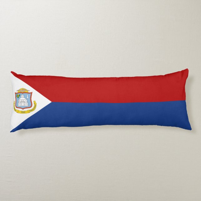 Sint Maarten Flag Body Pillow (Back)