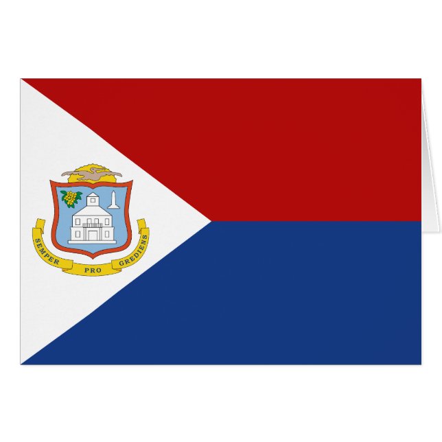 Sint Maarten Flag Cards (Front Horizontal)