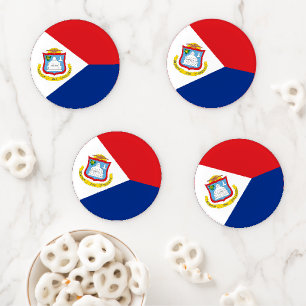 Sint Maarten flag Coaster Set