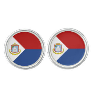 Sint Maarten Flag Cufflinks