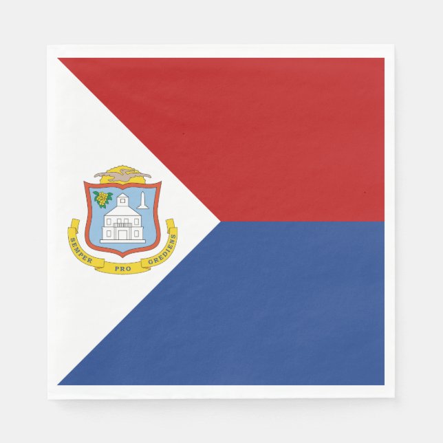 Sint Maarten Flag Napkins (Front)