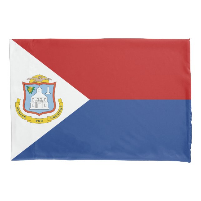 Sint Maarten Flag Pillow Case (Front)