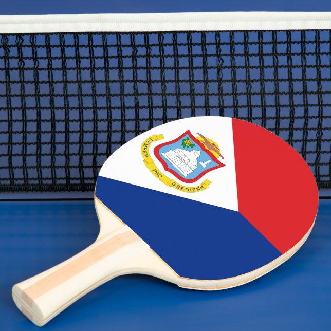 Sint Maarten flag Ping Pong Paddle (Insitu)