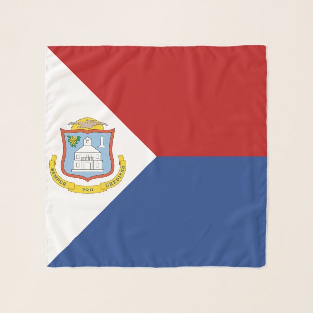Sint Maarten Flag Scarf (Front)