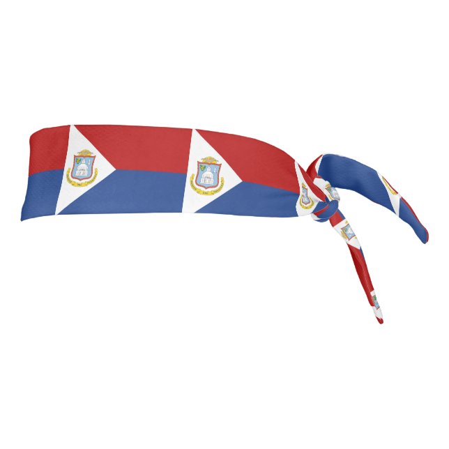 Sint Maarten Flag Tie Headband (Rotate 90)