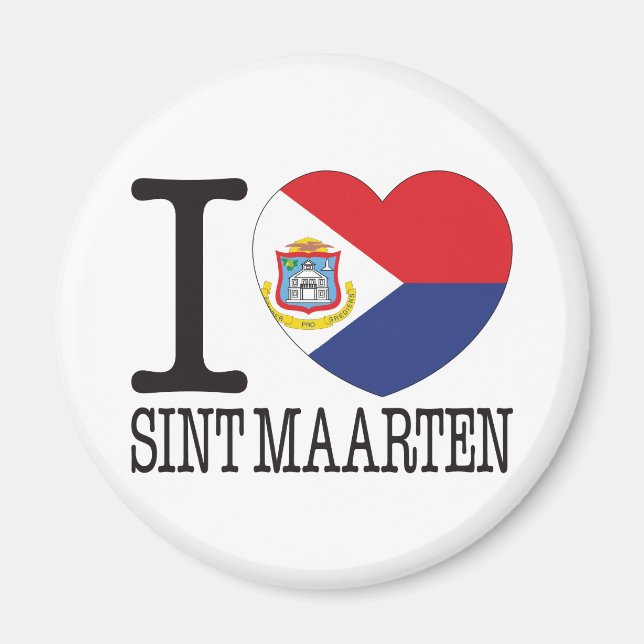 Sint Maarten Love v2 Magnet (Front)