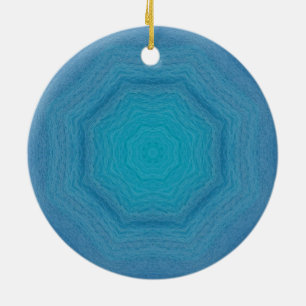 Sint Maarten Ocean Swirls  Ceramic Ornament